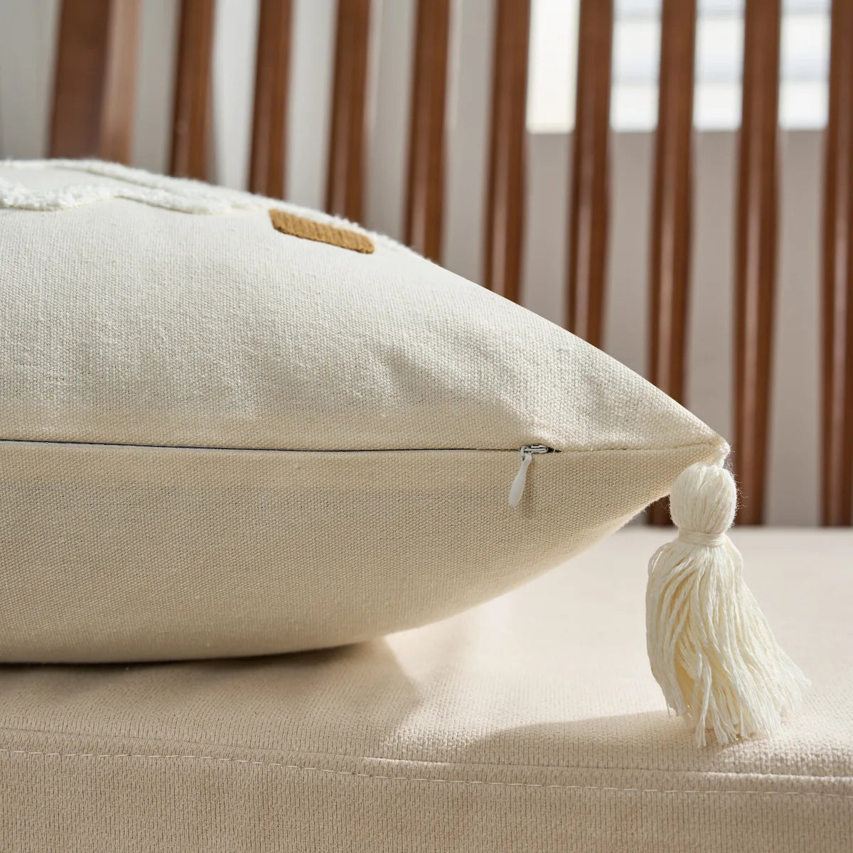 Tasselled Christmas Elegance Pillowcase