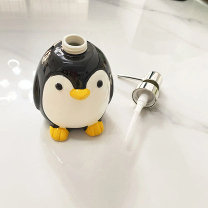 Ensemble distributeur de savon Penguin Elegance – Accessoires de salle de bain de luxe 