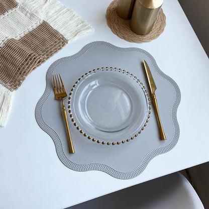 Flower-Shaped Round Placemats – Elegant Dining Set