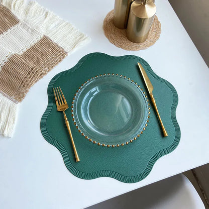 Flower-Shaped Round Placemats – Elegant Dining Set
