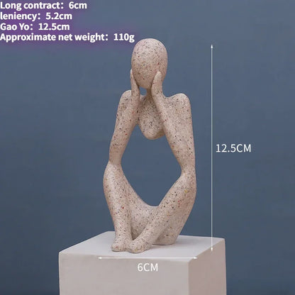 Nordic Style Abstract Sculpture for Living Room